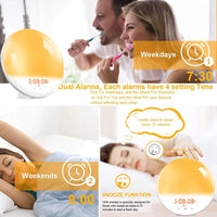 Smart Digital Sunrise Alarm Clock - Lusy Store LLC 