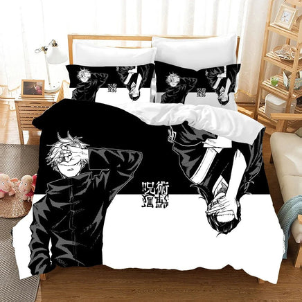 Jujutsu Kaisen Bedding Set Anime Duvet Cover Bed Linen Twin Queen King Single Size Bedding Gift - Lusy Store LLC