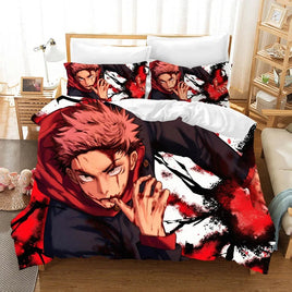 Jujutsu Kaisen Bedding Set Anime Duvet Cover Bed Linen Twin Queen King Single Size Bedding Gift - Lusy Store LLC