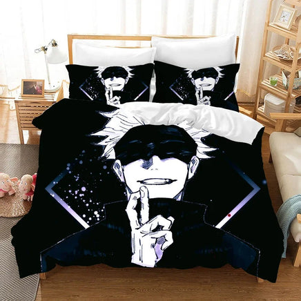 Jujutsu Kaisen Bedding Set Anime Duvet Cover Bed Linen Twin Queen King Single Size Bedding Gift - Lusy Store LLC