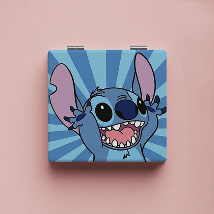 Kawaii Lilo & Stitch Makeup Mirror - Cute Stitch Portable and Foldable Great Holiday Gift for Girls - Lusy Store LLC