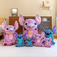 Kawaii Stitch Angel Plush Toy Stuffed Doll - Soft Animal Pillow Room Decor for Kids - Lusy Store LLC