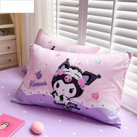 Kuromi Bedding Set Cute Duvet Cover Gifts Bedroom Decorations - Lusy Store LLC