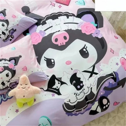 Kuromi Bedding Set Cute Duvet Cover Gifts Bedroom Decorations - Lusy Store LLC