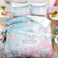 Kuromi Bedspread Quilt Cover Bedding Set Cosplay Accessories Children's Gifts - Lusy Store LLC