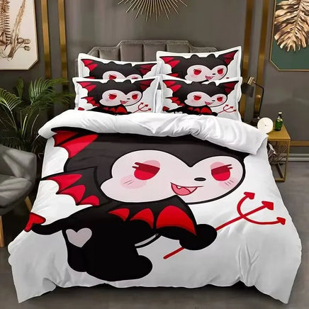 Kuromi Bedspread Quilt Cover Bedding Set Cosplay Accessories Children's Gifts - Lusy Store LLC