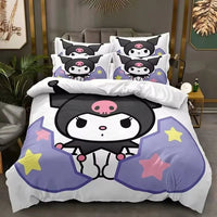 Kuromi Bedspread Quilt Cover Bedding Set Cosplay Accessories Children's Gifts - Lusy Store LLC