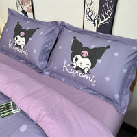 Kuromi Duvet Cover Purple Style Single Double Soft and Comfortable - Lusy Store LLC