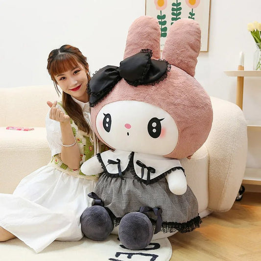 Kuromi Melody Cinnamoroll Big Size Plush Toys Pillow Stuffed Sofa Cushion Girl's Room Decoration Gift - Lusy Store LLC