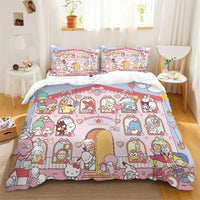 Kuromi Melody Duvet Cover Family Children's Room Decoration Single Double Multiple Sizes - Lusy Store LLC