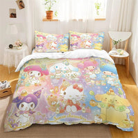 Kuromi Melody Duvet Cover Family Children's Room Decoration Single Double Multiple Sizes - Lusy Store LLC