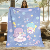 Kuromi Melody Hello Kitty Blanket For Sofas Bedroom Living Rooms Travel Picnics - Lusy Store LLC