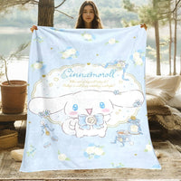 Kuromi Melody Hello Kitty Blanket For Sofas Bedroom Living Rooms Travel Picnics - Lusy Store LLC