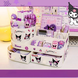 Kuromi Rotating Drawer Pen Holder Storage Box Large Capacity Desktop Cute Multi - functional Storage Rack - Lusy Store LLC