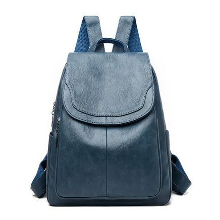 Leather Backpack Fashion Female Shoulder Bag Mochilas School Bags For Teenage Girls - Lusy Store LLC