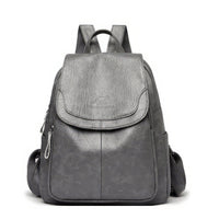 Leather Backpack Fashion Female Shoulder Bag Mochilas School Bags For Teenage Girls - Lusy Store LLC