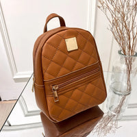 Leather Backpack Mini PU Leather Multifunction Crossbody Bag Luxury Shoulder Bag - Lusy Store LLC