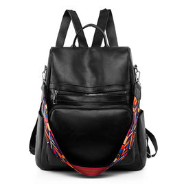 Leather Backpack Women High Quality Travel Backpack for Teenagers Girls - Lusy Store LLC