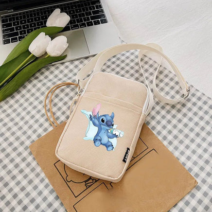 Lilo & Stitch Canvas Crossbody Chest Bag - Women's Cute Outdoor Shoulder Handbag - Lusy Store LLC