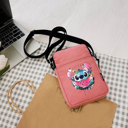 Lilo & Stitch Canvas Crossbody Chest Bag - Women's Cute Outdoor Shoulder Handbag - Lusy Store LLC