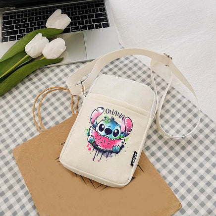 Lilo & Stitch Canvas Crossbody Chest Bag - Women's Cute Outdoor Shoulder Handbag - Lusy Store LLC