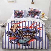 Lilo & Stitch Duvet Cover Gift Bedding Set Single Double Bedroom Decor - Lusy Store LLC