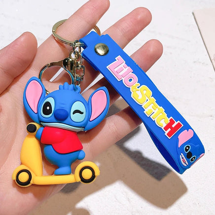 Lilo & Stitch Keychain - Cute Pink Angel Stitch Pendant Keychain for Women and Girls - Lusy Store LLC