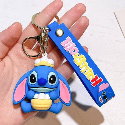 Lilo & Stitch Keychain - Cute Pink Angel Stitch Pendant Keychain for Women and Girls - Lusy Store LLC