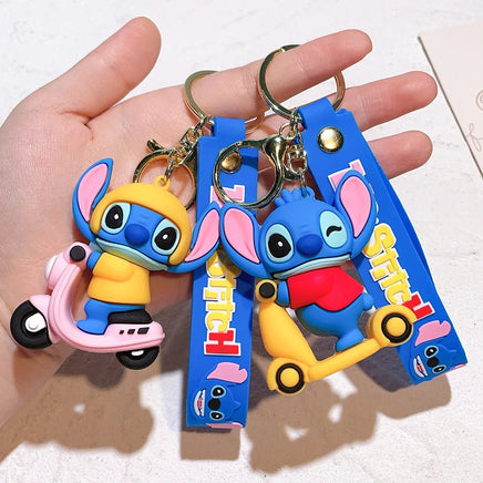 Lilo & Stitch Keychain - Cute Pink Angel Stitch Pendant Keychain for Women and Girls - Lusy Store LLC