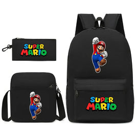 Mario Backpack 3pcs/set Shoulder Bag Pencil Bag Backpack - Lusy Store LLC