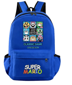 Mario Backpack Boys Girls Hildren Back To School Kawaii Schoolbag Luigi Yoshi Toad - Lusy Store LLC