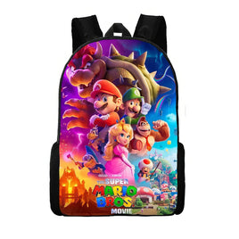 Mario Backpack Children Cartoon Anime Schoolbag - Lusy Store LLC