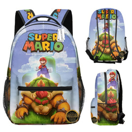 Mario Backpack Childrens Backpack Schoolbag Boys and Girls Backpack - Lusy Store LLC