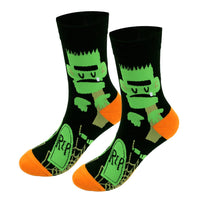 Men's Plus Size Halloween Cotton Socks - Perfect for Halloween Costumes and Parties - Lusy Store LLC