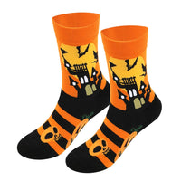 Men's Plus Size Halloween Cotton Socks - Perfect for Halloween Costumes and Parties - Lusy Store LLC