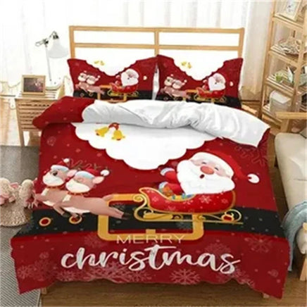 Merry Christmas Duvet Cover Christmas Tree for Home Festival Decoration - Lusy Store LLC