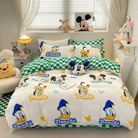 Mickey Minnie Bedding Set Kids Duvet Cover Kawaii Cute Double Single Size for Children Gifts Queen King Size - Lusy Store LLC