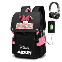 Minnie Backpack - Boy Girl Kids Book Bags Large Capacity Laptop Travel Backpack - Lusy Store LLC