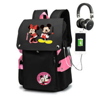 Minnie Backpack - Boy Girl Kids Book Bags Large Capacity Laptop Travel Backpack - Lusy Store LLC