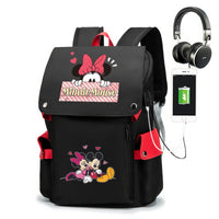 Minnie Backpack - Boy Girl Kids Book Bags Large Capacity Laptop Travel Backpack - Lusy Store LLC