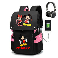 Minnie Backpack - Boy Girl Kids Book Bags Large Capacity Laptop Travel Backpack - Lusy Store LLC