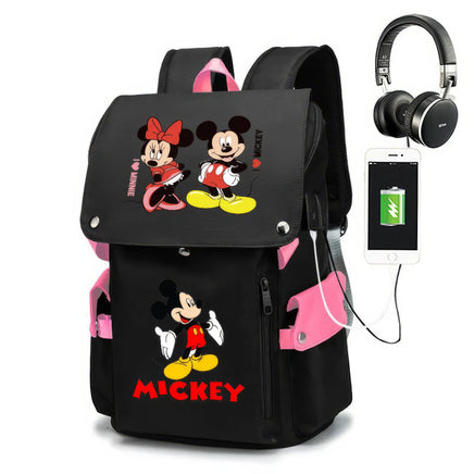 Minnie Backpack - Boy Girl Kids Book Bags Large Capacity Laptop Travel Backpack - Lusy Store LLC