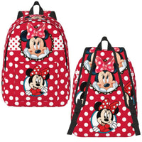 Minnie Backpack - Cartoon Goofy Donald Duck Backpack for Boy Girl School Bookbag - Lusy Store LLC