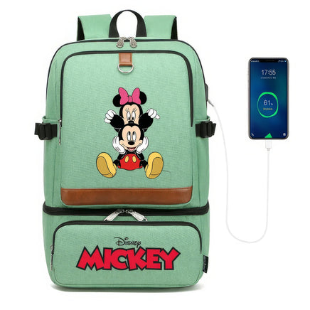 Minnie Backpack - Laptop Insulated Compartment USB Waterproof Cooler Bag - Lusy Store LLC