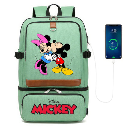 Minnie Backpack - Laptop Insulated Compartment USB Waterproof Cooler Bag - Lusy Store LLC