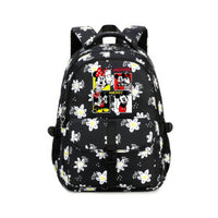 Minnie Backpack - Large Capacity Colorful Waterproof Floral Knapsack Mochila - Lusy Store LLC