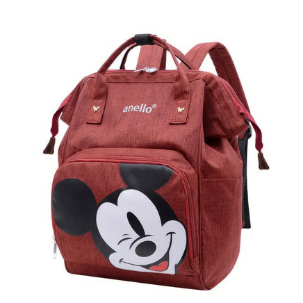 Minnie Backpack - Mommy Diaper Bag School Bags Travel Backpack Large Capacity Durable Cute - Lusy Store LLC