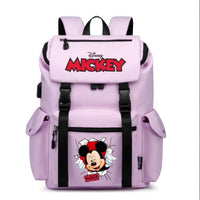 Minnie Backpack - School Bag USB Charging Large Capacity Bookbags Waterproof Laptop Travel Backpack - Lusy Store LLC