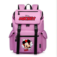 Minnie Backpack - School Bag USB Charging Large Capacity Bookbags Waterproof Laptop Travel Backpack - Lusy Store LLC