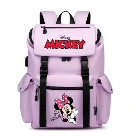 Minnie Backpack - School Bag USB Charging Large Capacity Bookbags Waterproof Laptop Travel Backpack - Lusy Store LLC